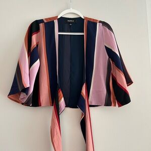 Never Worn Cropped Tie Stripe Top, Size S